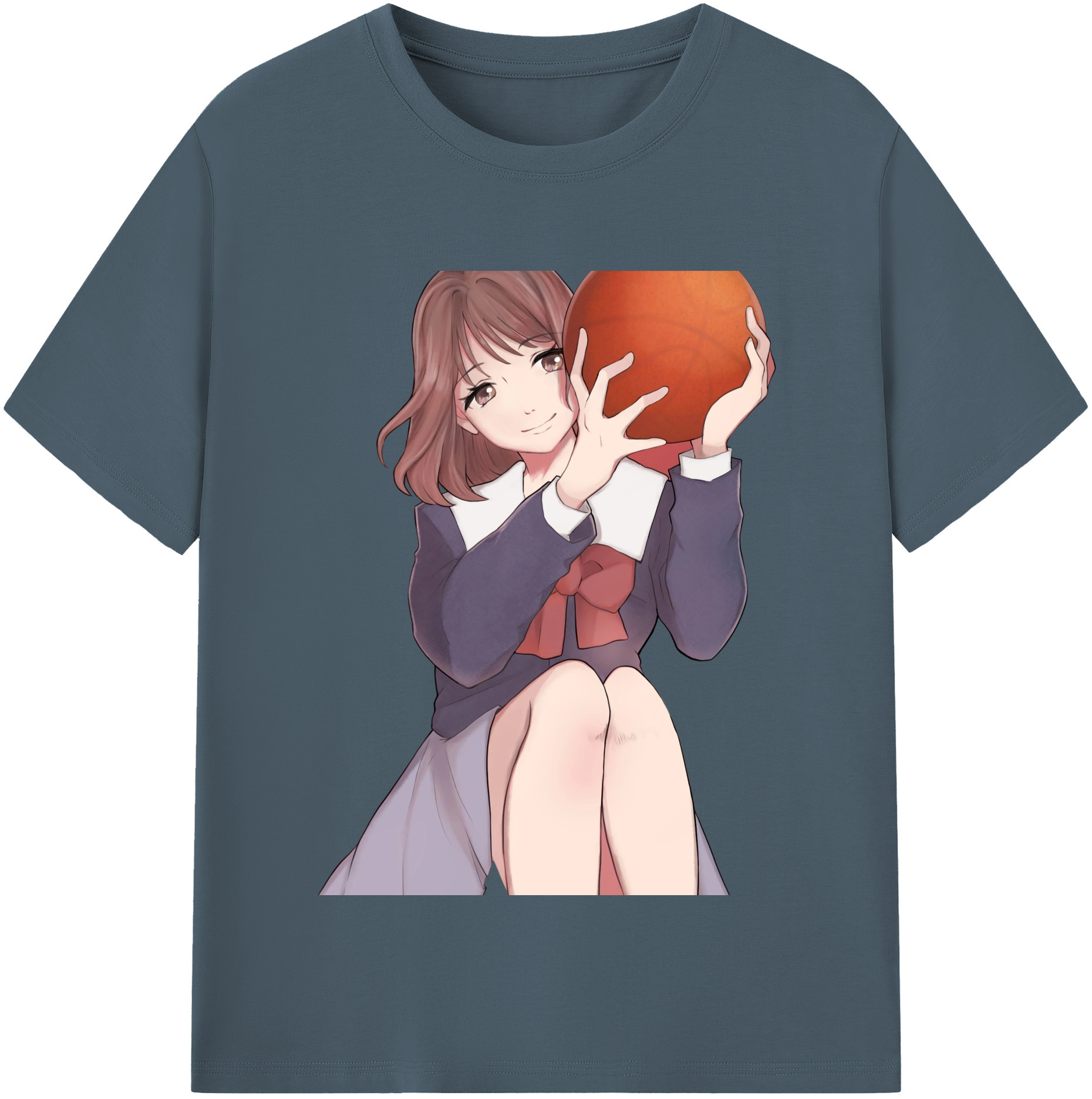 SLAM DUNK／スラムダンク 綿100％半袖Tシャツ（フロントプリント）